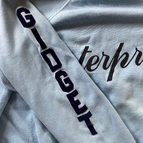 Vintage 60s-70s Sweatshirt "Enterprise" "Gidget" L - Picture 4 of 6